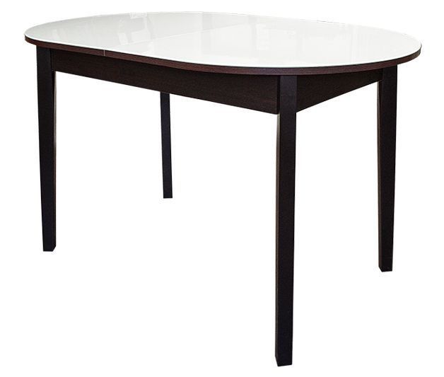 Стол Глэсси 1Р раздвижной столешница ЛДСП 16мм+каленое стекло