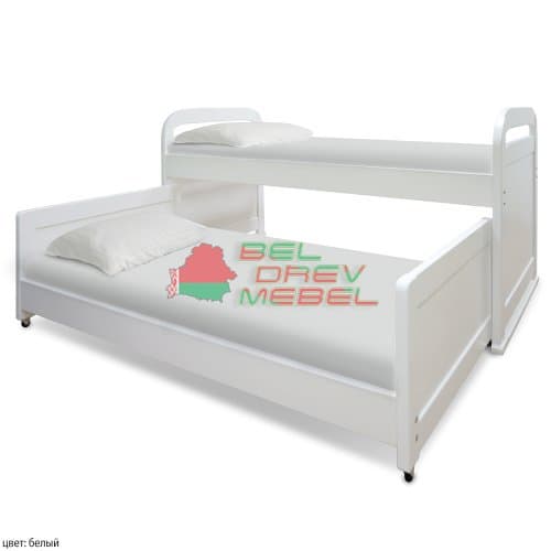 Двухъярусная раздвижная кровать Мурзилка