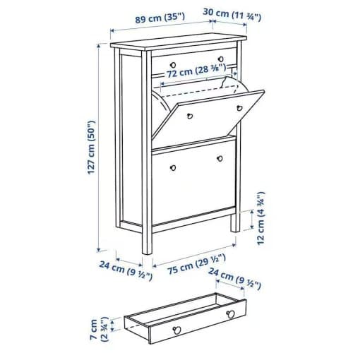 Тумба для обуви Кантри (Hemnes) 03 0173