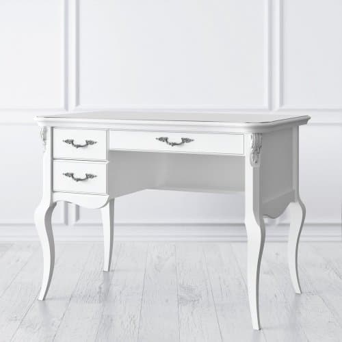 Кабинетный стол пристенный Silvery Rome S111SL-K00-S