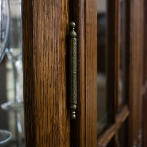 Шкаф с витриной Ноктюрн ГМ 5268С-01 угловой зеркальный (левый)