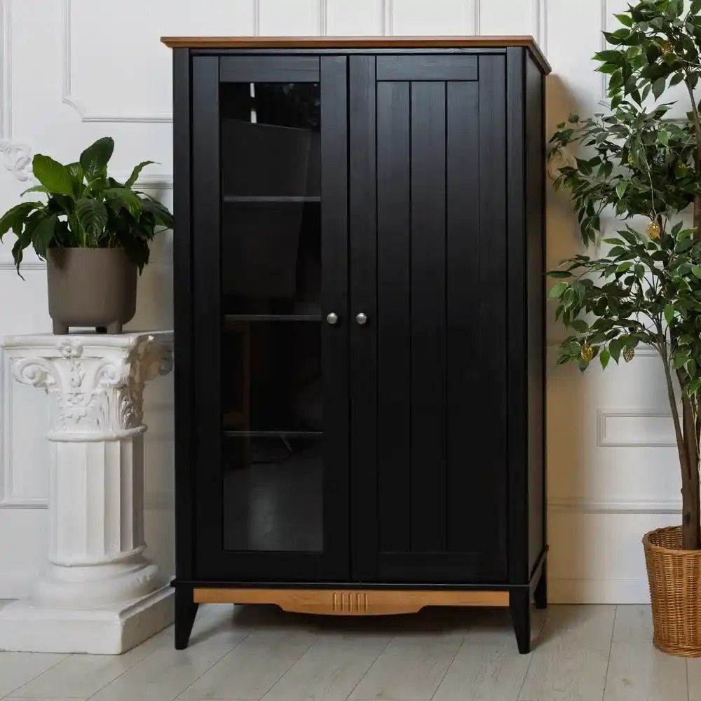 Шкаф для посуды массив сосны 2 двери 11 Пенни