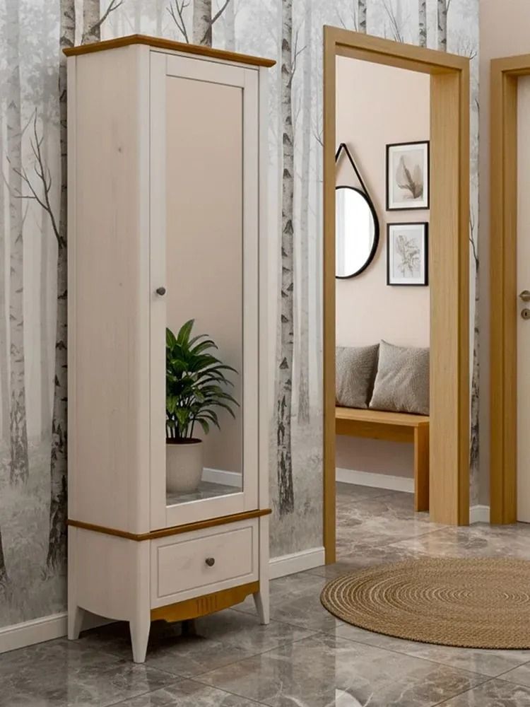 Шкаф для прихожей/белья Пенни с зеркалом