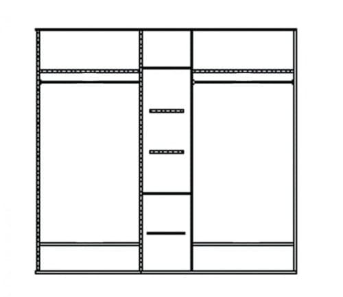 Шкаф для одежды Лика ММ-137-01/05Б Шкаф для одежды Лика ММ-137-01/05Б