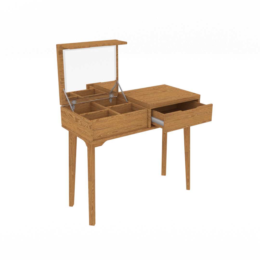 Стол туалетный с зеркалом Доната 8