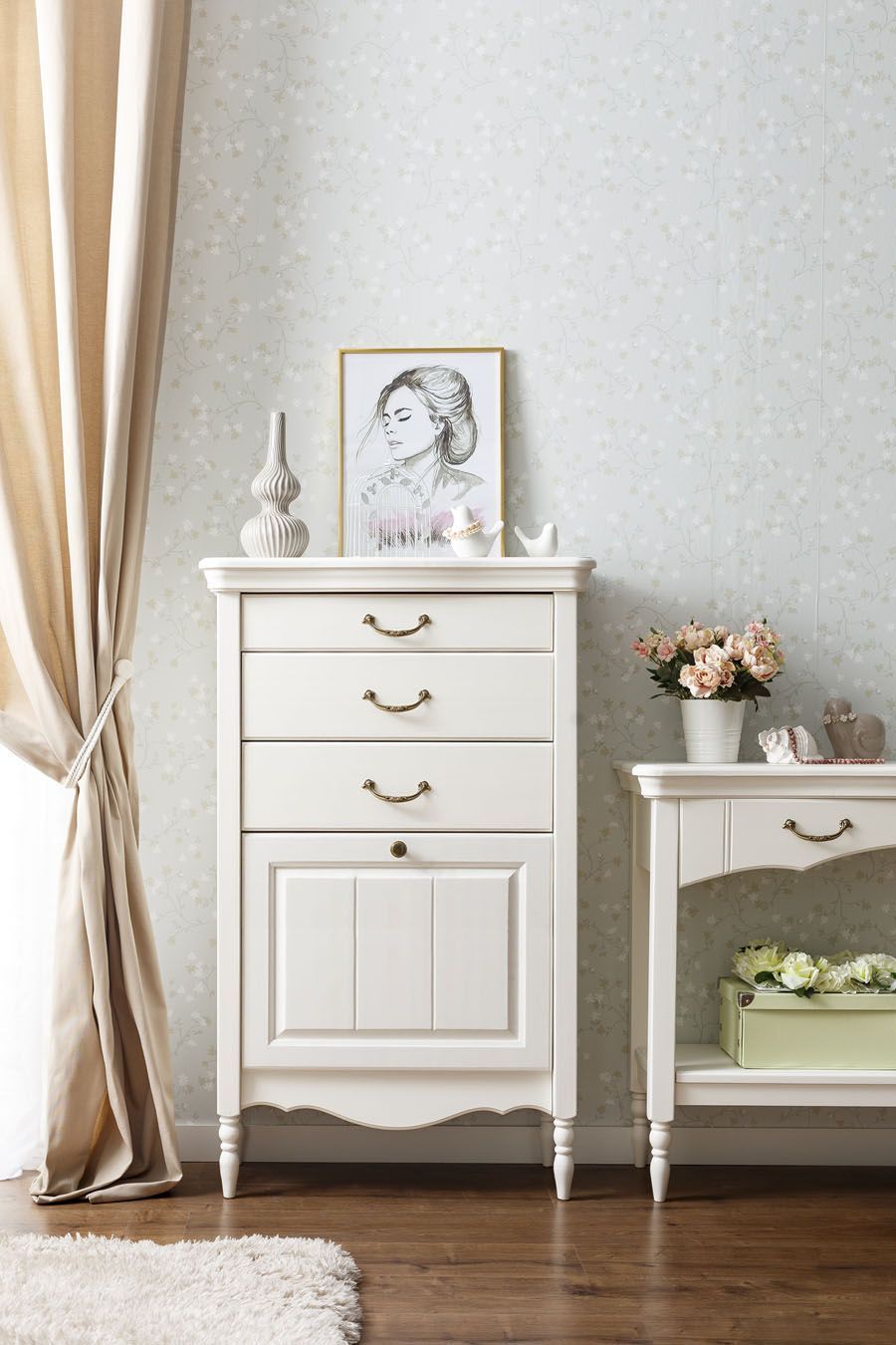 Комод Айно №13 (4 ящика узкий) Комод Айно №13 (4 ящика узкий)