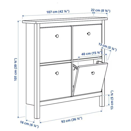 Тумба для обуви Кантри (Hemnes) 04 0175