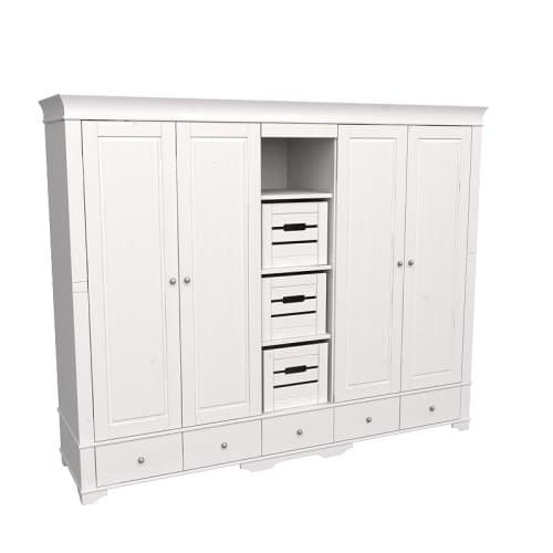 Шкаф 5-ти дверный Бейли с 4 глухими дверями и полками  87145