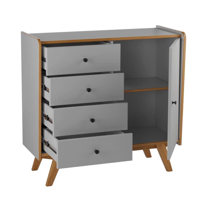 Тумба 1 дверь 4 ящика Винтаж 30014