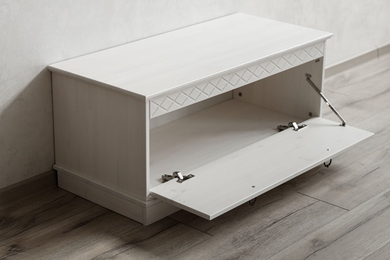 Скамья 01 Индра белый воск