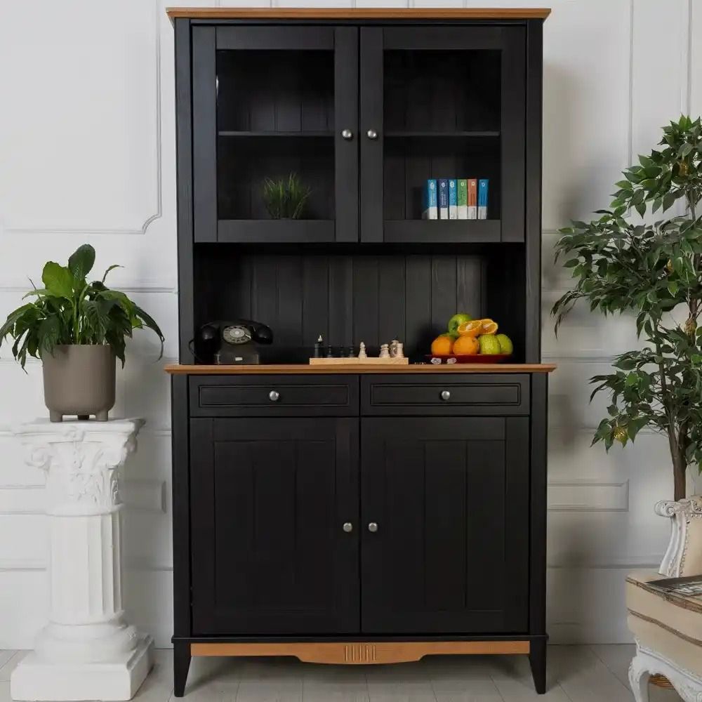 Комод буфета из дерева Пенни 2 двери 2 ящика