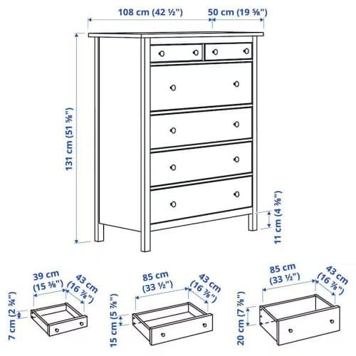 Комод Кантри (Hemnes) 06 0176