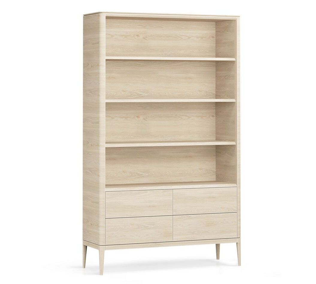 Стеллаж широкий 4 ящика Натура NA021CT-M02