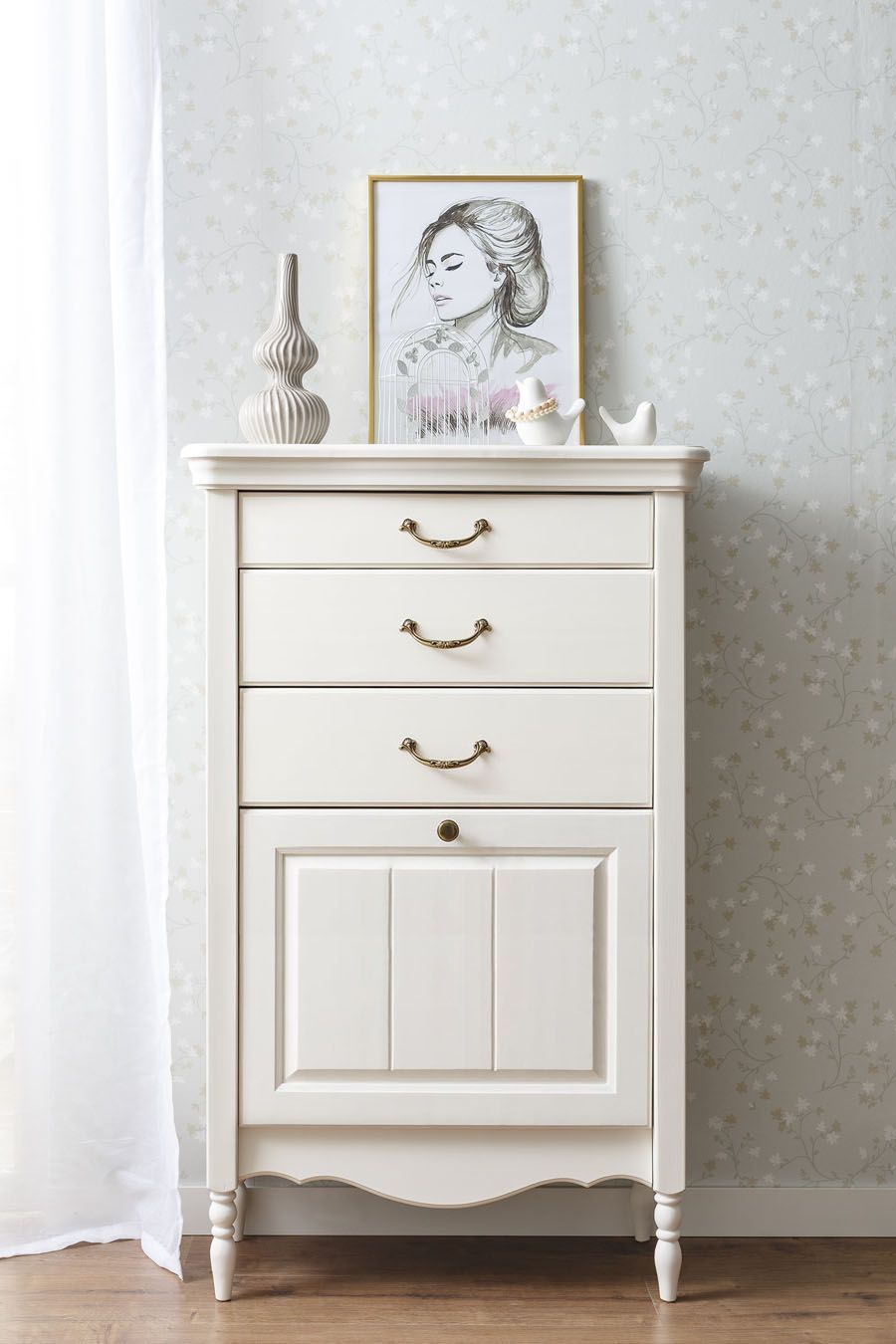 Комод Айно №13 (4 ящика узкий) Комод Айно №13 (4 ящика узкий)