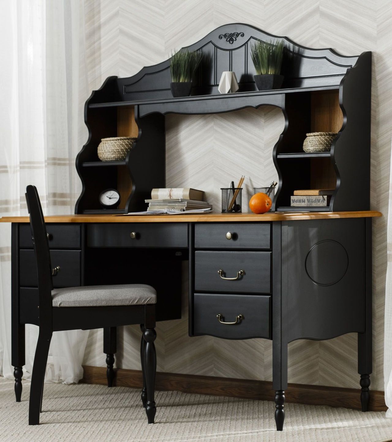 Стол письменный Айно №3 (7 ящиков с надстройкой)