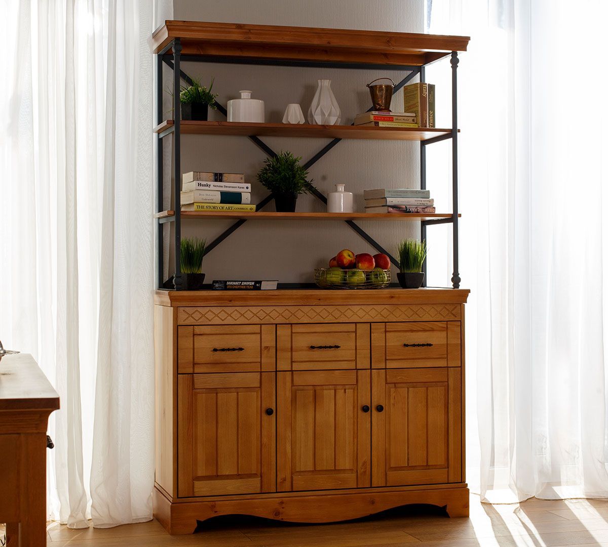 Комод Дания №8+Стеллаж Дания металл №4