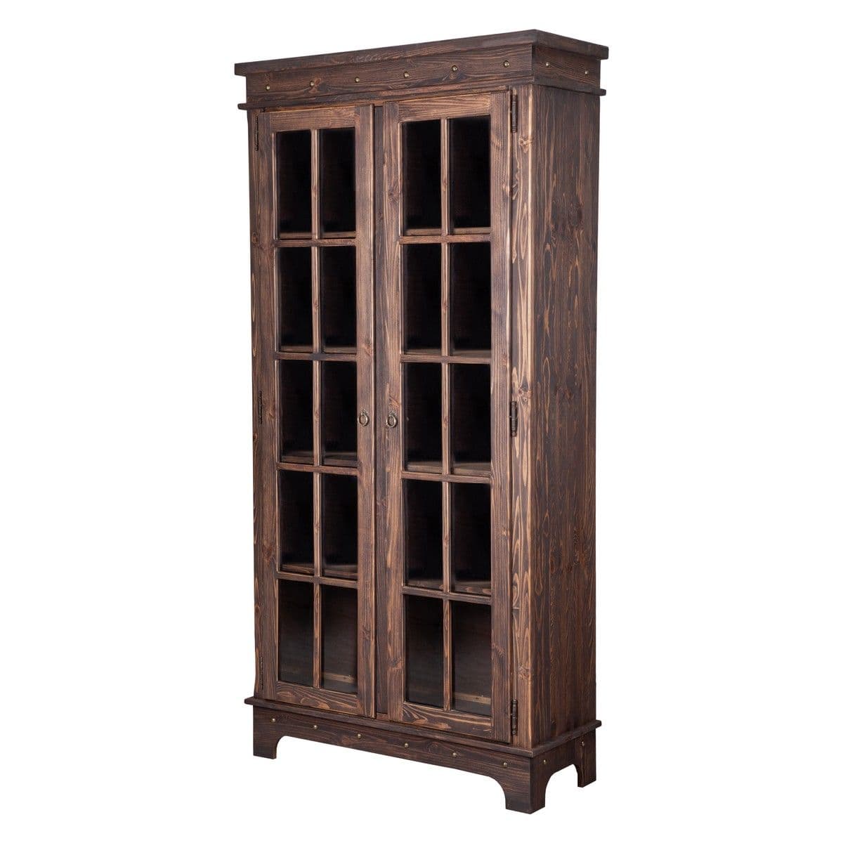 Шкаф-витрина из сосны Шале 2