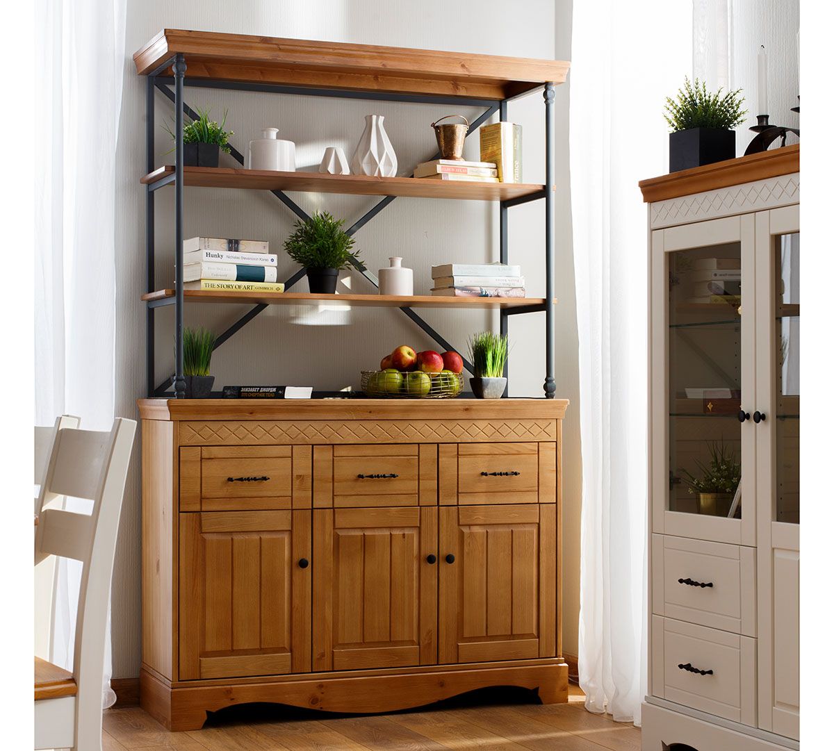 Комод Дания №8+Стеллаж Дания металл №4