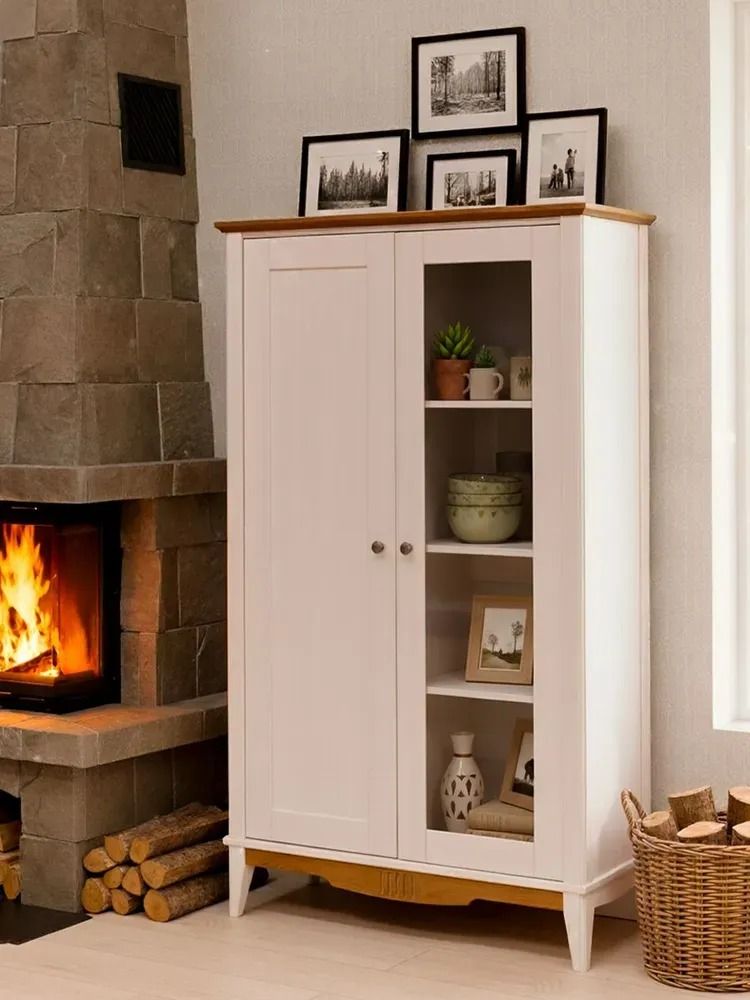 Шкаф для посуды массив сосны 2 двери 11 Пенни