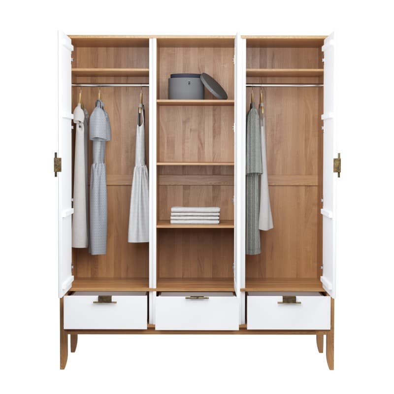 Шкаф 3х дверный с зеркалом Бридж