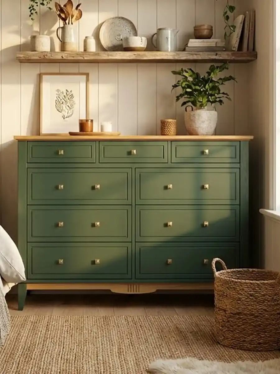 Комод с 9 ящиками деревянный 036 Пенни