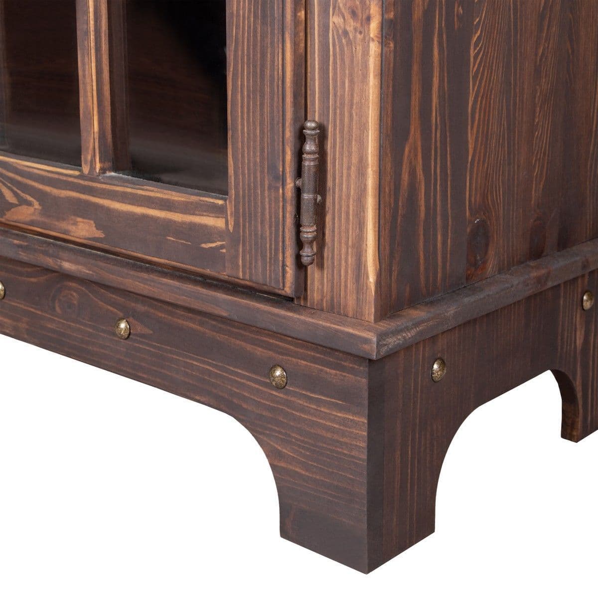 Шкаф-витрина из сосны Шале 2