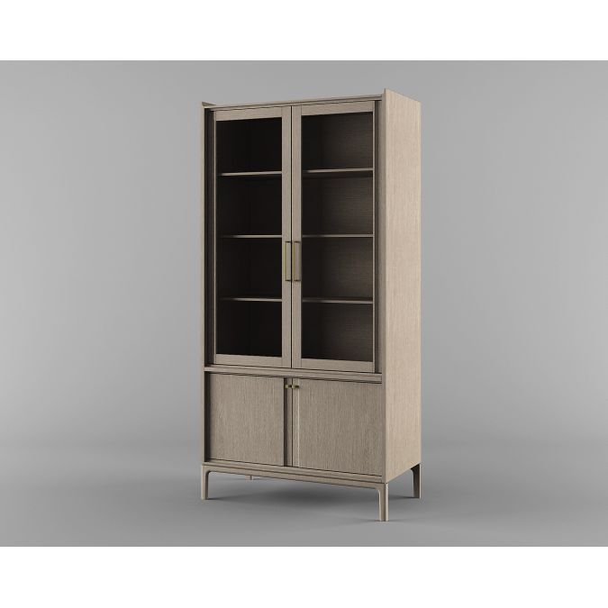Шкаф с витриной D4 Брюгге ВМФ-1684