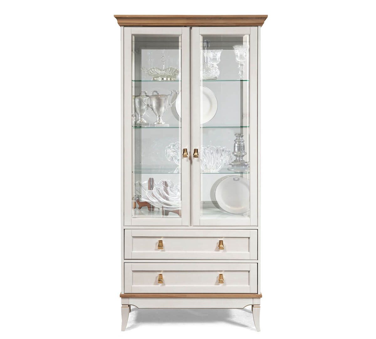 Шкаф с витриной Тельма ГМ 6507