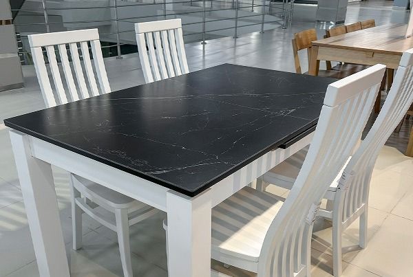 Стол Тэсоро Люкс 1Р раздвижной столешница МДФ 16мм+КЕРАМОГРАНИТ