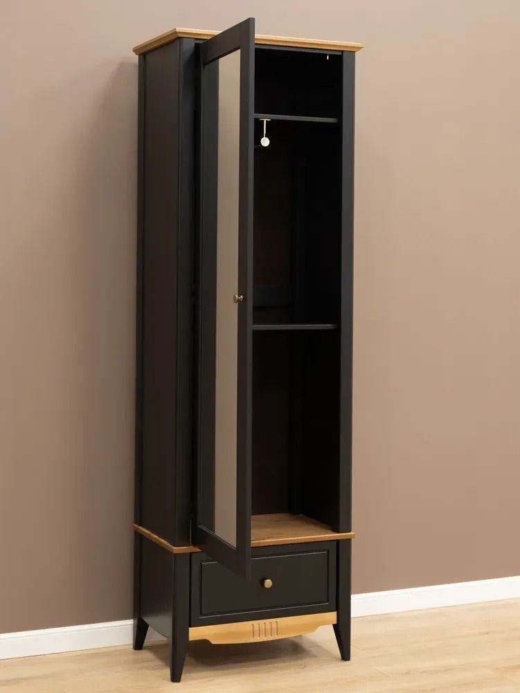 Шкаф для прихожей/белья Пенни с зеркалом