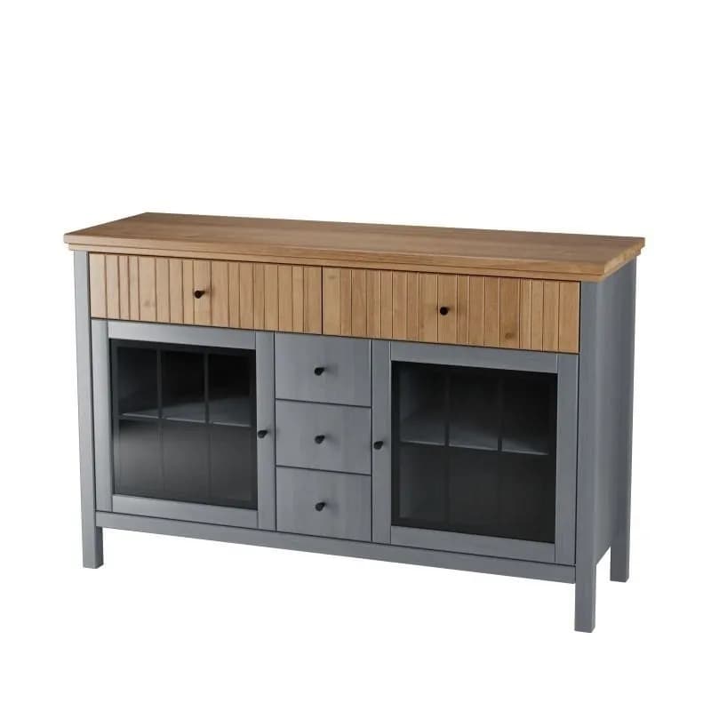 Тумба Сканди 72232СТЧ стеклянные двери