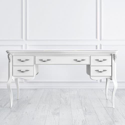 Кабинетный стол широкий Silvery Rome S111L-K00-S
