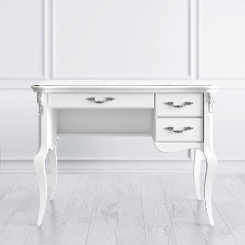 Кабинетный стол пристенный Silvery Rome S111SL-K00-S