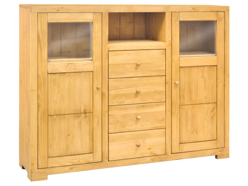 Витрина тумба комбинированная 2Р 4Т Калипсо 6 НК