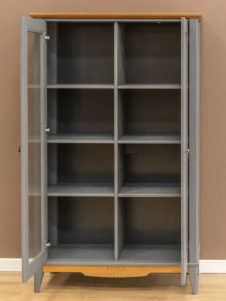 Шкаф для посуды массив сосны 2 двери 11 Пенни