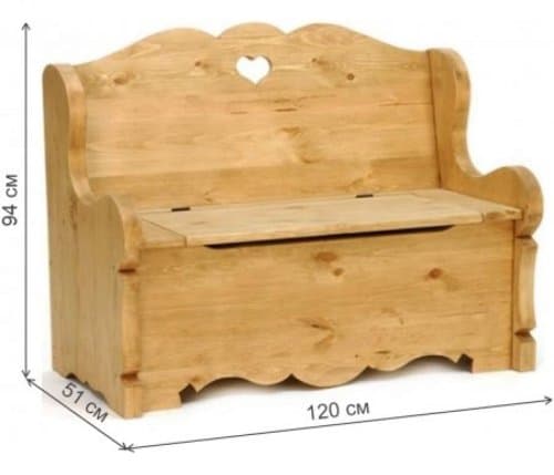 Скамья сундук ВАNCCOFFRE 120 0095