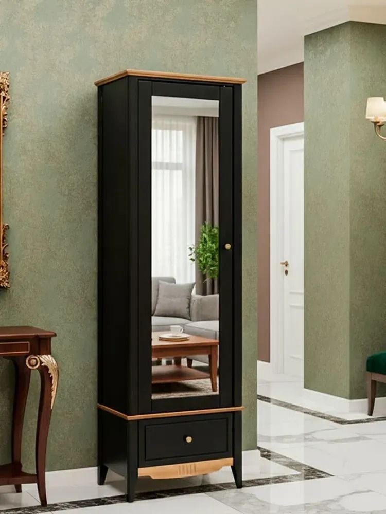 Шкаф для прихожей/белья Пенни с зеркалом