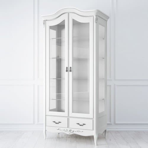 Сервант стеклянный Silvery Rome S181-K00-S