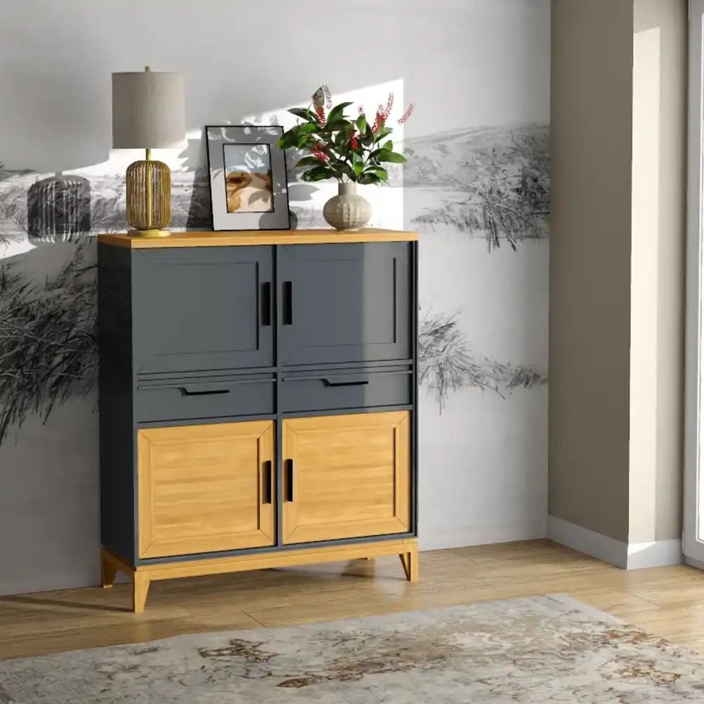 Шкаф из натурального дерева для посуды 42 Гранада