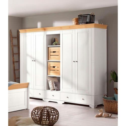 Шкаф 5-ти дверный Бейли с 4 глухими дверями и полками  87145