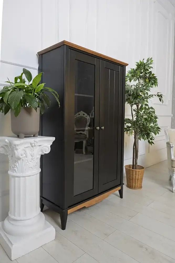 Шкаф для посуды массив сосны 2 двери 11 Пенни