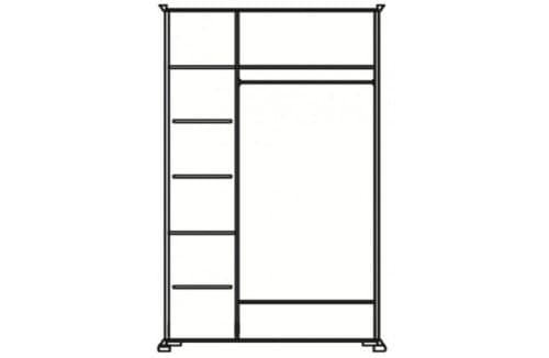 Шкаф для одежды Лика ММ-137-01/03Б