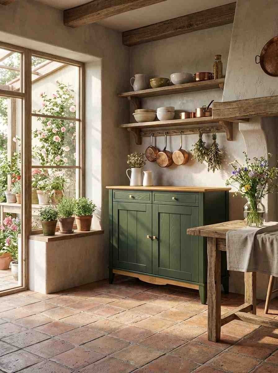 Комод буфета из дерева Пенни 2 двери 2 ящика