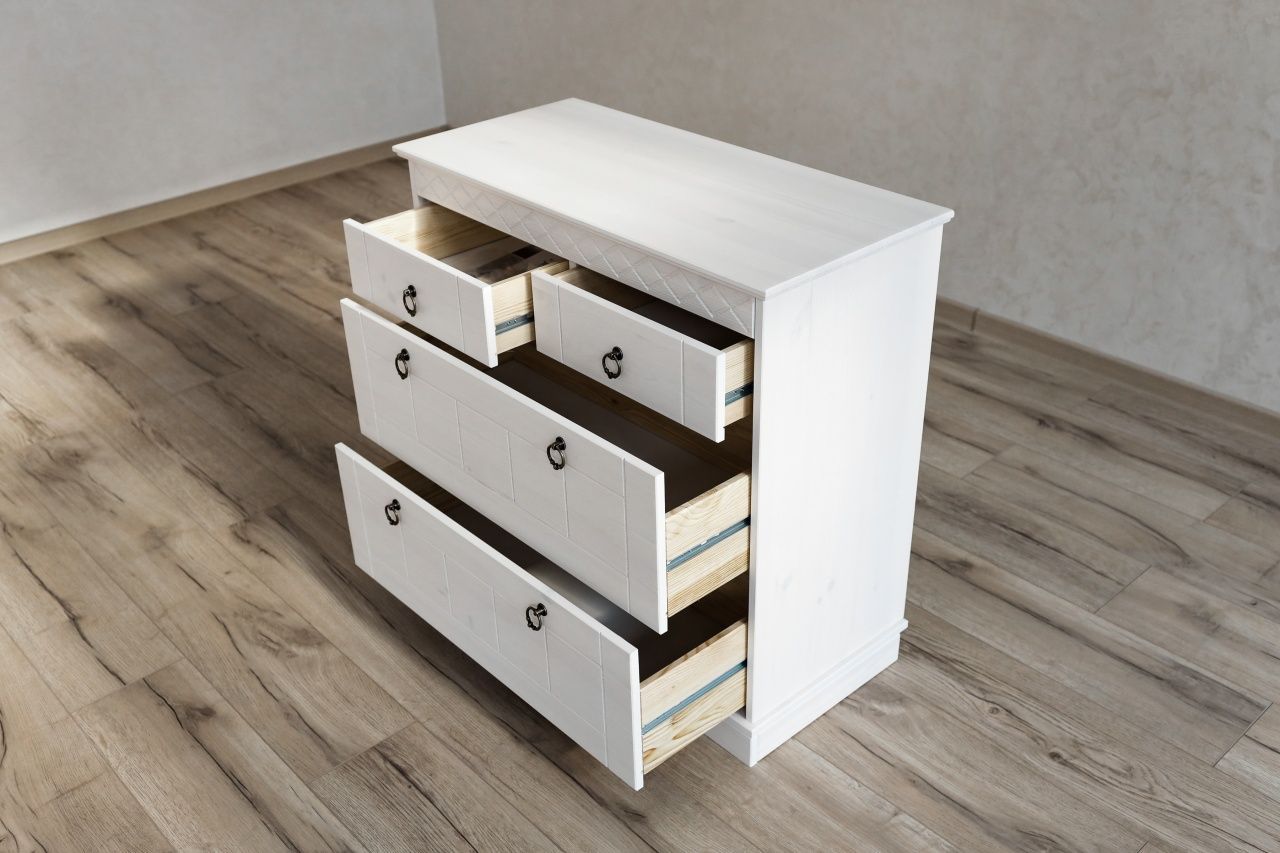 Комод 22 Индра белый воск