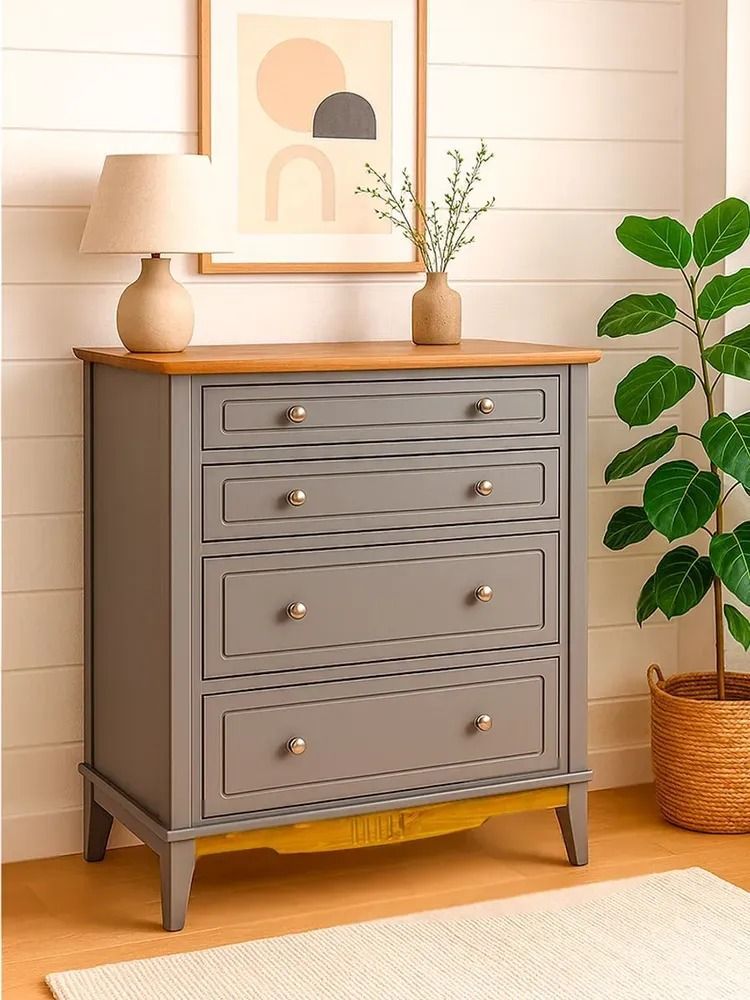 Комод с 4 ящиками деревянный 022 Пенни