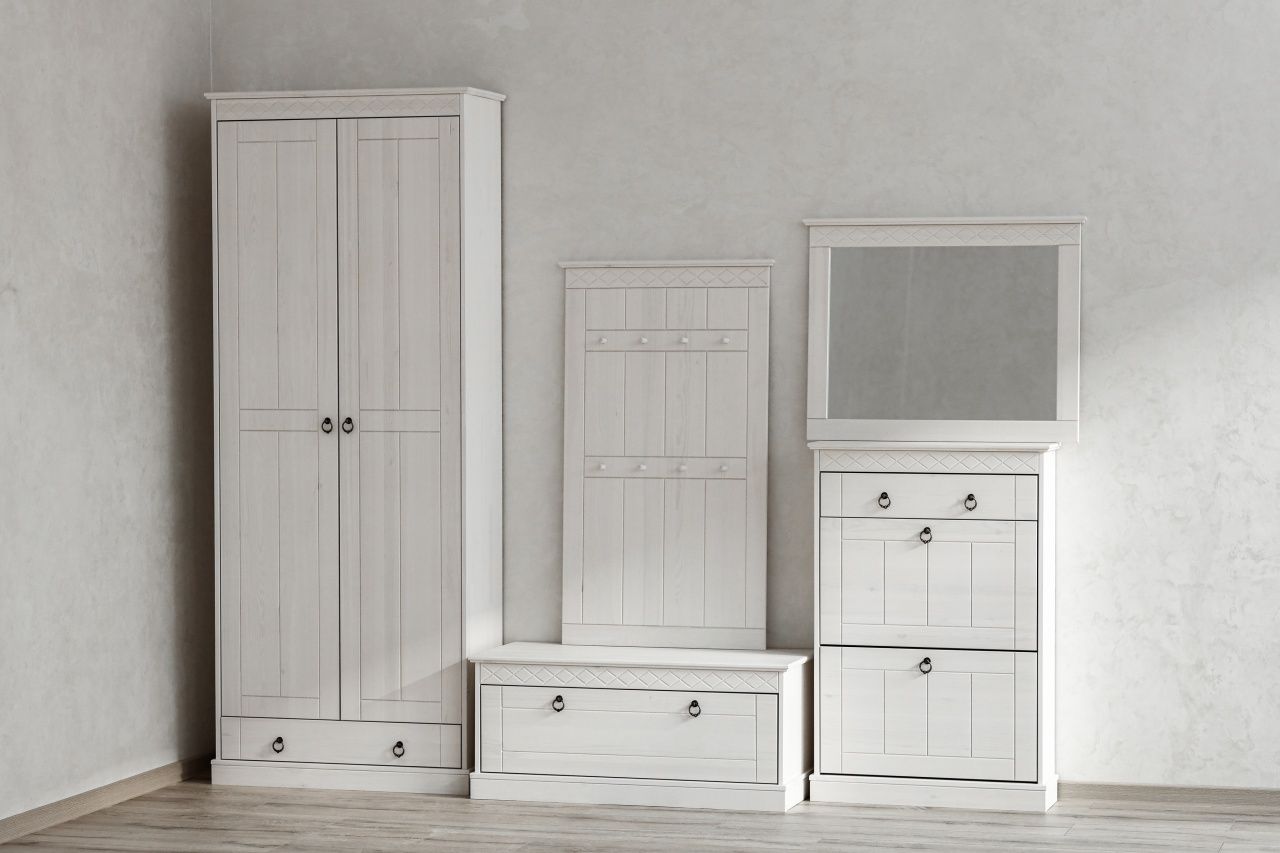 Скамья 01 Индра белый воск