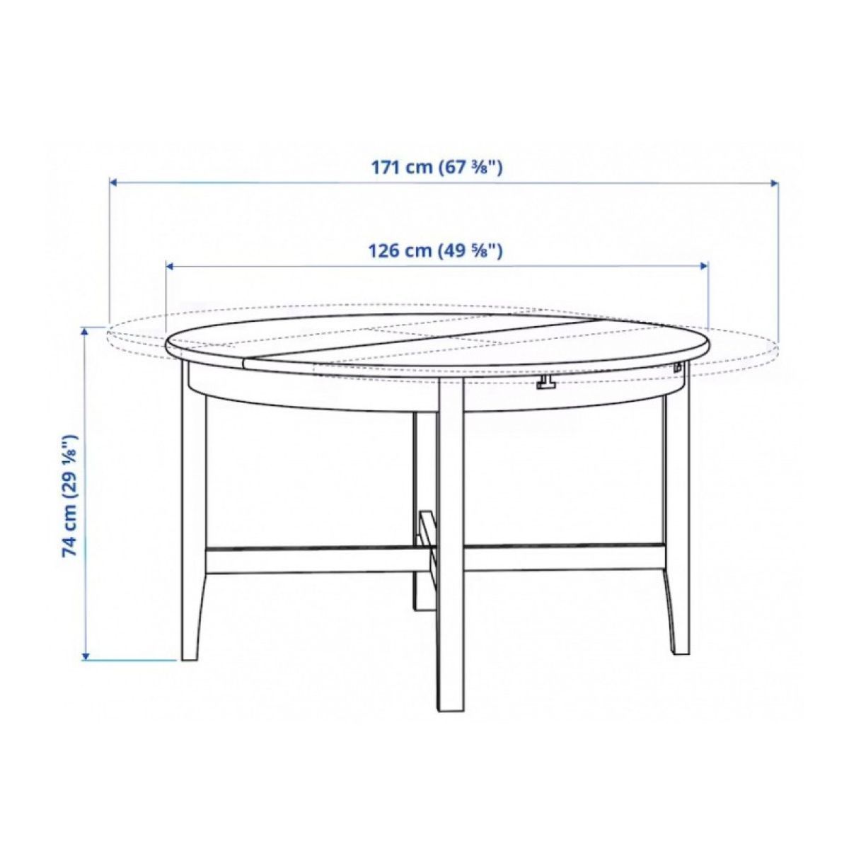 Стол обеденный раздвижной Кантри (Hemnes) 0126