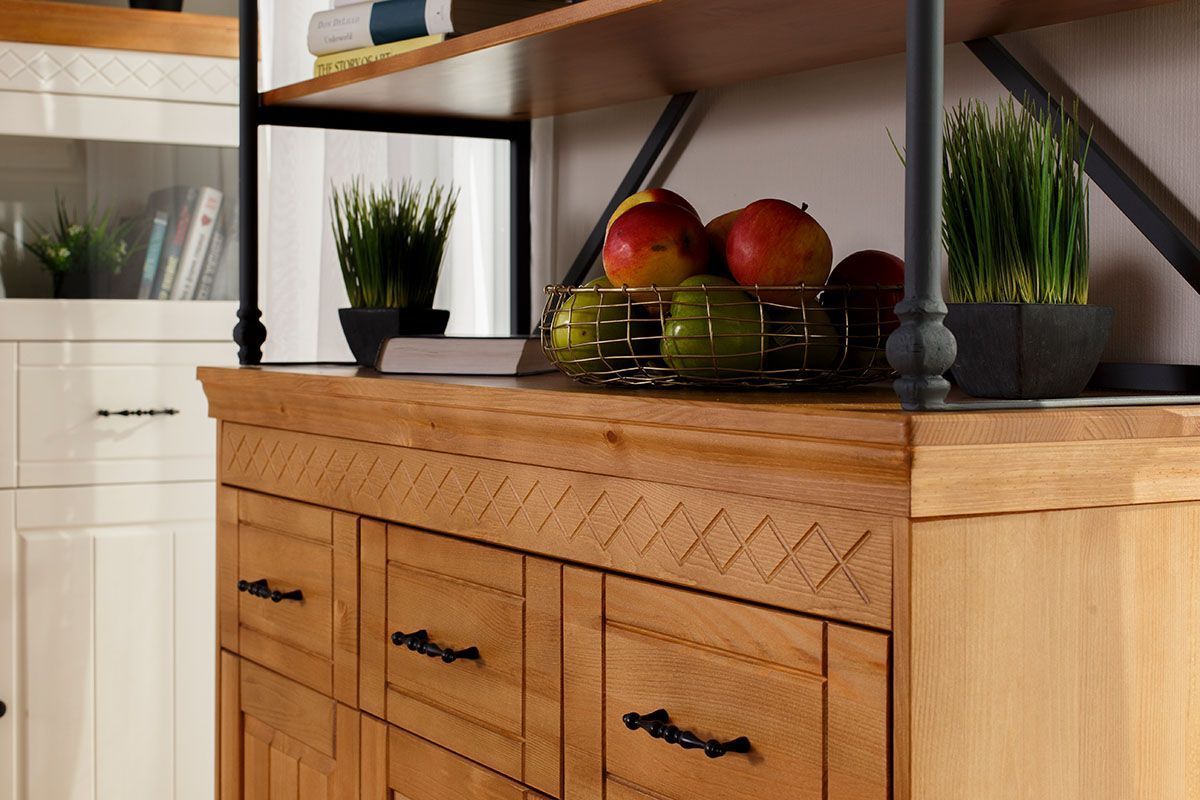 Комод Дания №8+Стеллаж Дания металл №4