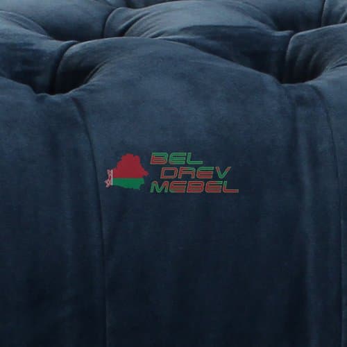 Кровать София с мягкой спинкой каретная стяжка 180Х200