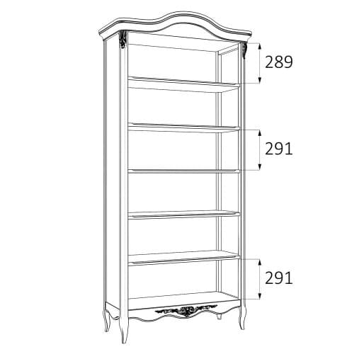Книжный шкаф Nocturne R137H-K03-A